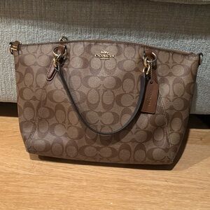 Coach Small Kelsey Satchel in Signature Canvas  F28989